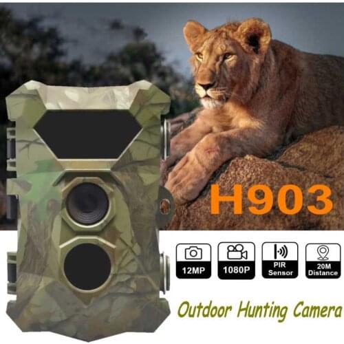 2.4inch TFT Display Wildlife Camera 20m Trigger Distance 12MP 1080P Monitor Hunting Trail Game Camera H903 Outdoor Waterproof