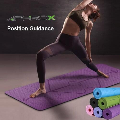 1830*610*6mm TPE Yoga Mat 6 Color Non-slip Profession Yoga Mats Fitness Foldable Fitness Environmental Gym EVA Exercise Pads
