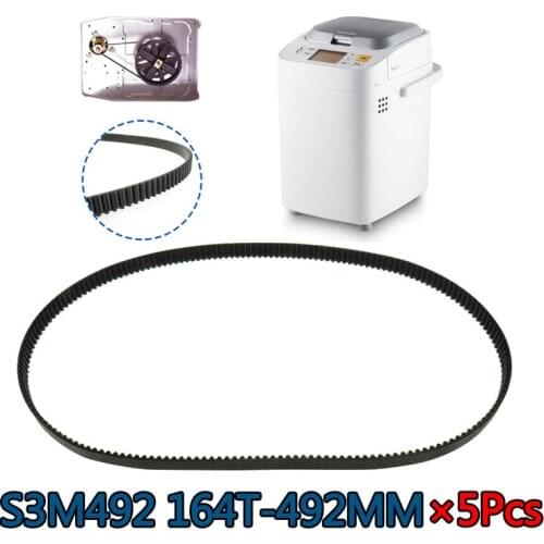 5pcs S3M492 164T Bread Maker Belt Spare Parts Breadmaker Conveyor Belts Kitchen Appliance Accessories Bread Machine Parts
