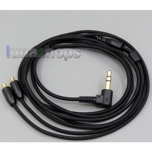 LN006007 3.5mm L shape Net Earphone Cable For Audio-Tech ATH-LS50 70 200 300 400 E40 50 HDC313A CKR90 CKS1100 A2DC