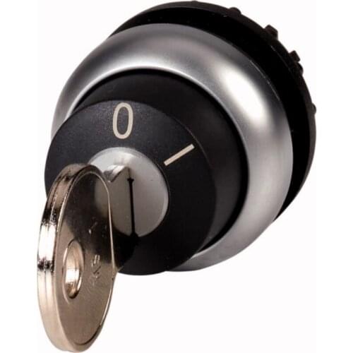 M22-WRS 216887 | 22mm Key-operated actuator, maintained, 2 positions, Key withdrawable: 0, I, Bezel: titanium