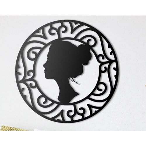 METAL WALL DECOR AND ART, LADY HEAD, METAL ART DECOR HOME DECORATION BEDROOM LIVING ROOM DECOR, WALL HANGINGS
