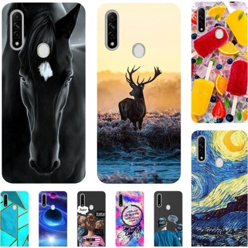 Fashion Bumper Cute Case For OPPO A31 2020 CPH2015 CPH2073 CPH2081 CPH2029 CPH2031 6.5" Case Soft Cat Horse Flower Cover