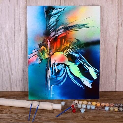 Landscape Tough Grass Painting By Numbers Package Oil Paints 50*70 Paiting By Numbers Loft Picture Crafts Adults Drawing