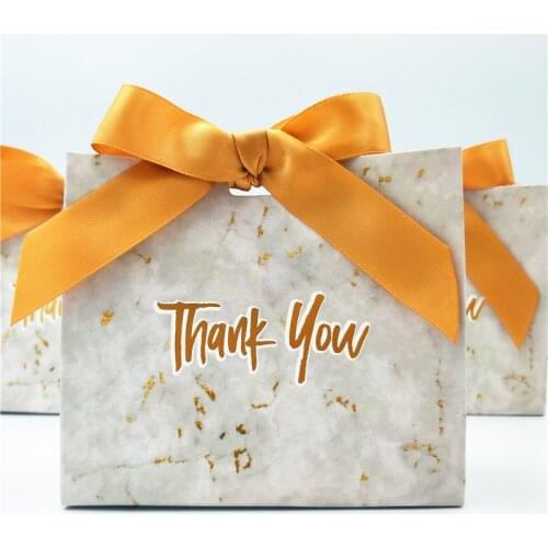 New Creative Bronzing Marble Gift Box Bag Packaging Wedding/Party Favors Candy Boxes Baby Shower Paper Chocolate Gift Boxes