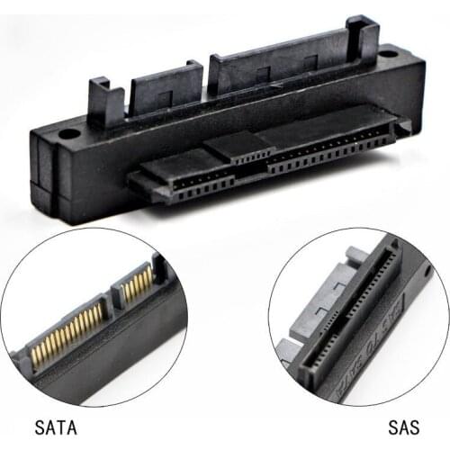 90 Degree Angle SFF-848 SAS 22 Pin To 7+15 Pin SATA HDD Hard Drive Adapter SAS Female To SATA Male