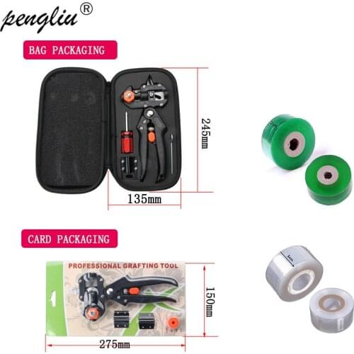 Garden Grafting Tool Suit Farming Pruning Shears Scissor Fruit Tree Vaccination Secateurs Pruning Garden Tool and 2/3cm Tape