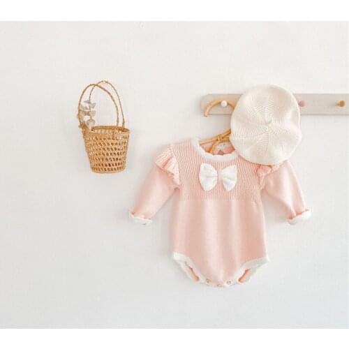 Baby Sweater Girl Knitted Baby Clothes Newborn Baby Romper Baby Girls Sweater Infant Baby Girl Romper Jumpsuit For Girl Clothes