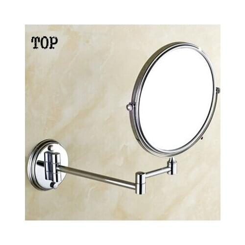 Morden bathroom mirror make up folding bathroom mirror wall mounted mirror folding cosmetic mirror double faced 3x