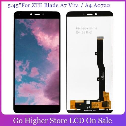 5.45" LCD For ZTE Blade A7 Vita / ZTE Blade A4 A0722 LCD Display Touch Screen Sensor Digitizer Assembly