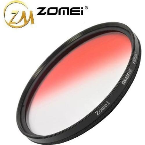 F11732 GC-Red 77mm Red Color Graduated Filter Circle Lens Optical Neutral Density for SLR DSLR 24-70 24-105 FS
