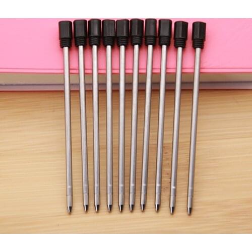 10pcs Wholesale! Crystal Pen Replacement Accessories Office Stationery Ballpoint Pen Refill 7cm Short Blue Black Ink Replacement