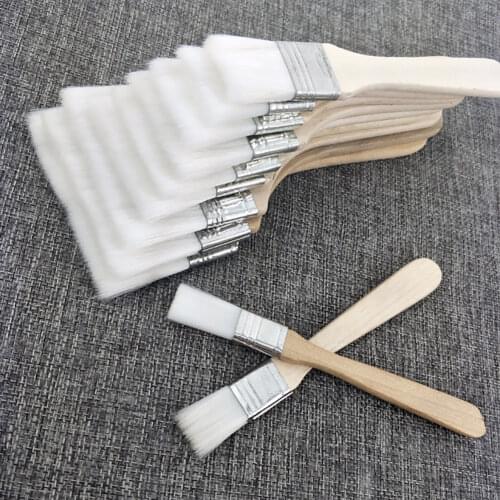 12pcs/set white Nylon Propylene Water Watercolor Painting Powdered Hairbrush Acrylic Differeent Paintbrushes Size Art Supply