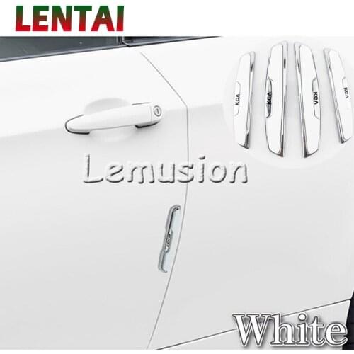 LENTAI For Opel astra h j g insignia vectra c corsa d zafira b Lifan MG 4Pcs Auto Car Door Protector Anti-bump stickers Styling