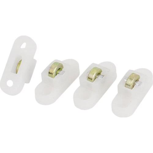 4 pcs door window cabinet single sliding metal roller wheel 8mm Dmr