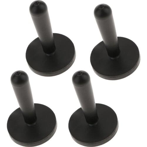 4pcs Vinyl Wrap Car Film Magnet Holder Carbon Fiber Wrapping Suede Magnetic Squeegee Auto Car Sticker Install Fixing Tools Black