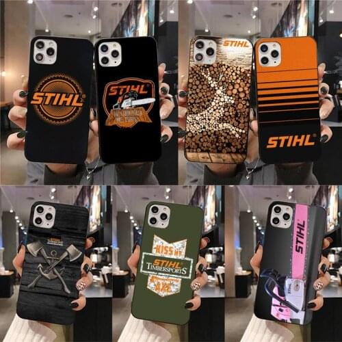 Timbersports Series design-Stihl Phone Cases For iphone 12 11 Pro Max Mini XS Max 8 7 6 6S Plus X 5S SE 2020 XR cover