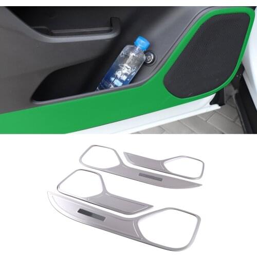 For Chevrolet Blazer 2019 2020 Car Accessory Stainless Inner Door Anti-kick Pad Cover Trim Frame Interior Decoration Molding