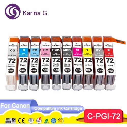 Compatible ink Cartridge for PGI72 PGI-72 Suit For Canon PIXMA Pro-10 PIXMA PRO-10S