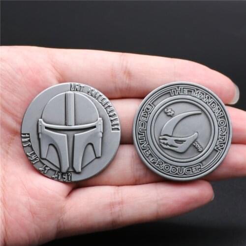 Collect Coin Cosplay Props Badge Bounty Hunter Boba Fett Metal Gift