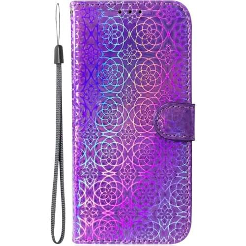 Leather Case For Sony Xperia XZ3 L3 L4 10 Plus 1 5 Magnet Glitter Gradient Flower Flip Book Case Cover For Sony XZ L 3 10Plus