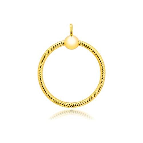 QANDOCCI 925 Sterling Silver Pendant Necklaces Shine Moments Small O Pendants Fit Charm Bead DIY Jewelry for Women Wholesale