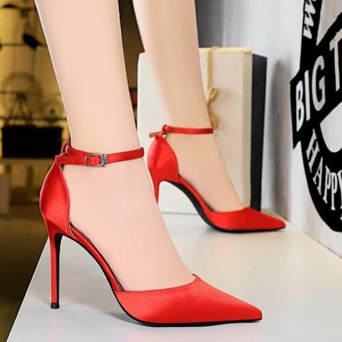 Summer Shoes For Women Sandals 2021 New Pointed Toe Sandals Ladies High Heel Shoes Womens Pumps Shoes For Party Female Stiletto