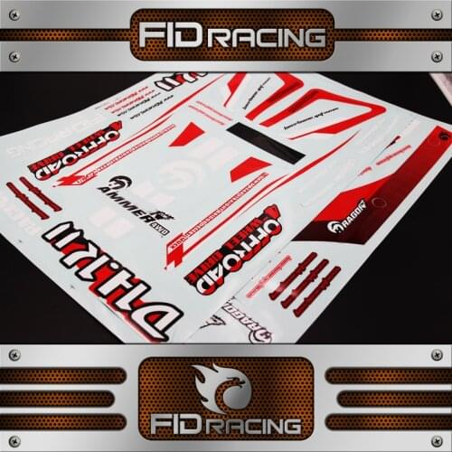 FID Racing/ body shell sticker for FIDDragon hammerV2