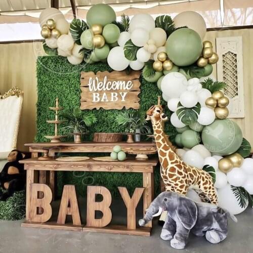 New 106pcs Avocado Green Latex Balloons Garland Arch Kit Birthday Party Baby Shower Decoration Supplies Low Price Procurement