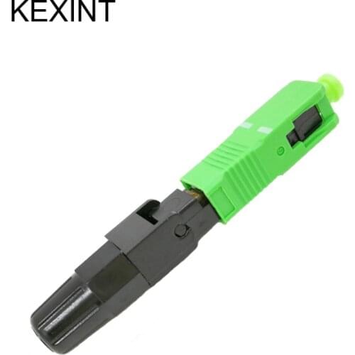 KEXINT Fiber Connector Fiber Optical Fast Connector SC / APC Fast Splice Connectors 55MM / 50pieces