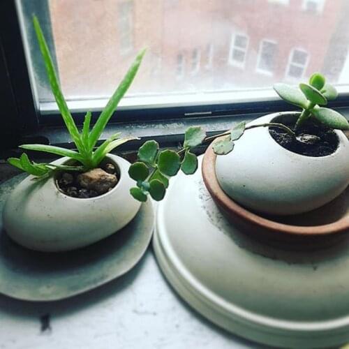 Cobble stone molds concrete planter molds Silicone candle holder molds DIY clay craft