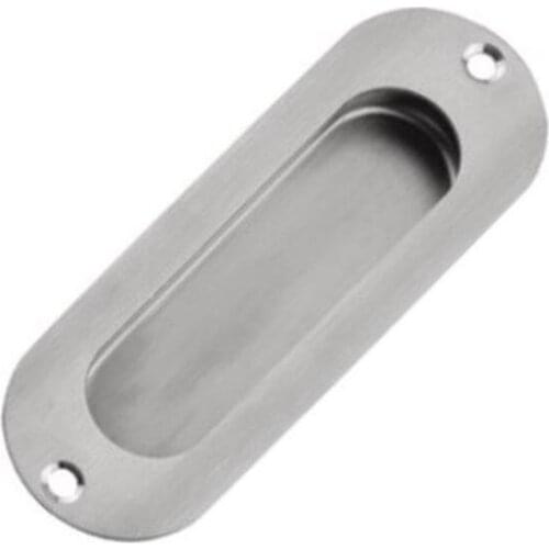 Promotion! 1pcs Rectangular Face Fix Flush Recessed Sliding Door Pull Handle Stainless Steel