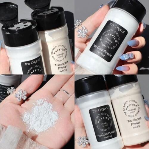 Loose Face Powder 55g. Translucent Tone Loose Face Powder, for Setting Makeup or as Foundation, Lightweight, Long Lasting