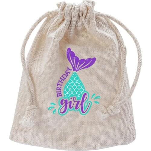 Mermaid Ocean under the sea theme Birthday baby bridal shower Gender Reveal wedding Bachelorette party Decoration favor gift bag