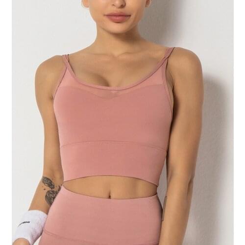 Sexy sling womens special shock-proof back, tight-fitting fitness exercise, yoga wear, vest-style bra