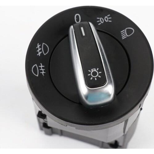 TAIHONGYU Chrome Control Fog Head light Lamp Switch Fit For VW Jetta Golf Beetle PASSAT New Beetle Sharan Polo Lupo 3BD 941 531