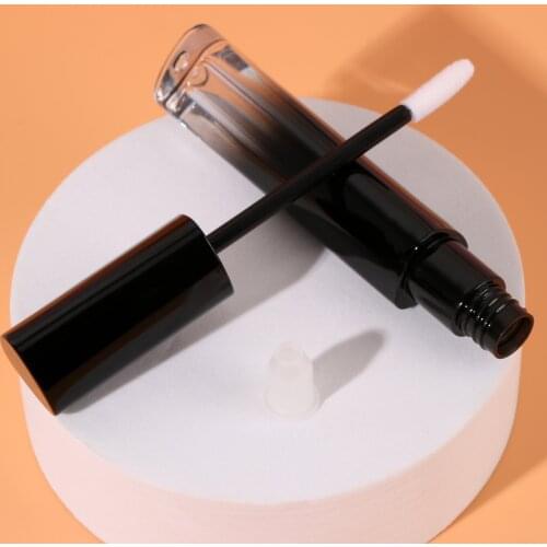 Triangular Gradient Color Lip Glaze Tube Plastic Lip Gloss Cosmetic Packaging Container Mini Refillable Perfume Plastic Bottle