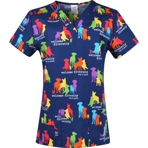 Vet Scrubs uniforms,Vet Nursing Scrubs Women Medicos Para Mujer Beautiful dogs and cats