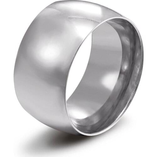 2020 New Style Stainless Steel No Inlay Simple Style Women Ring Gold/Steel Color Couple Jewelry Birthday Gift Big Sales