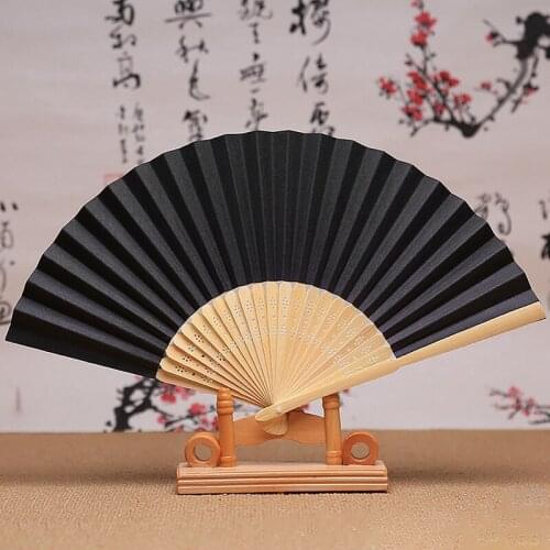 10 Pcs/Each Hand-Painted Foldable Paper Fan Portable Party Wedding Supplies DIY Gift Ramadan Decoration 21Cm