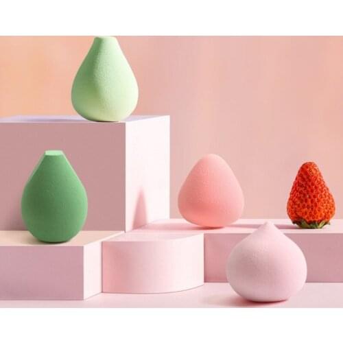 4PCS Fruit Shape Makeup Sponge Cosmetic Puff Foundation Mix Powder Blender Cosmetic Sponge Beauty To Make Up Tools & Accessories