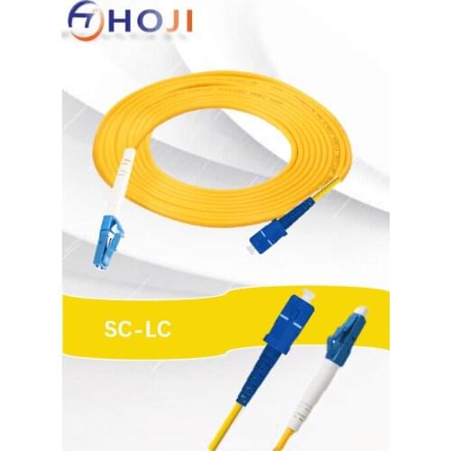 5Pcs/Lot 1M SC-LC Simplex 9/125 SingleMode Fiber Optic Cable Patch Cord LC-SC Jumper wholesale