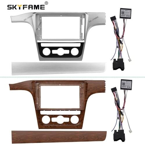 SKYFAME Car Frame Cable For Volkswagen PASSAT B6 2011-2015 Android Big Screen Dask Kit Fascia Frame Line