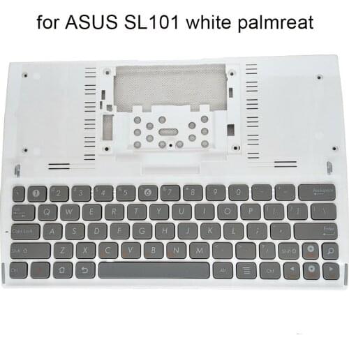 English laptop computers keyboard For ASUS Eee Pad Slider SL101 US qwerty notebook keyboards white Palmrest cover 13NA-Z7A0641