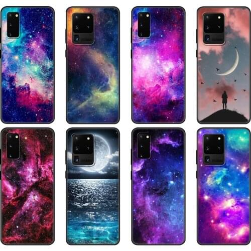 Black tpu Case For Samsung galaxy S20 /S20 PLUS/S20 ultra/S20+ /S20FE back cover Space Star