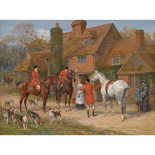 Handmade Oil paintings beautiful Heywood Hardys artwork Rest by the Way on canavs Wall decor