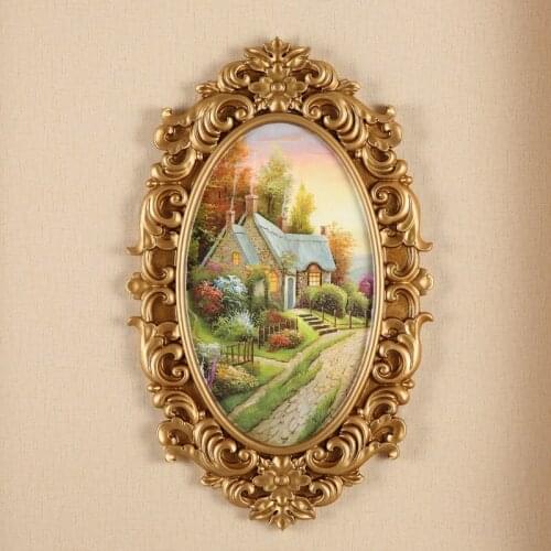 CREATIVE EUROPEAN RESIN LANDSCAPE WALL HANGING CRAFTS LIVINGROOM DINING ROOM WALL STICKER SOFA BACKGROUND WALL MURAL DECORATION