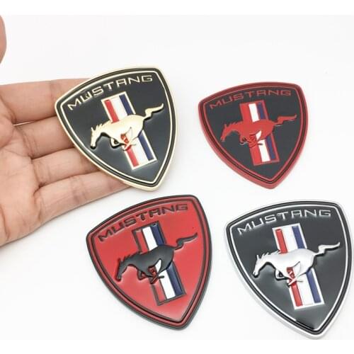 3D Metal Car Sticker Running Horse Tail Emblem Badge Decals Car Tail Sticker for Ford Mustang Shelby GT Car Styling