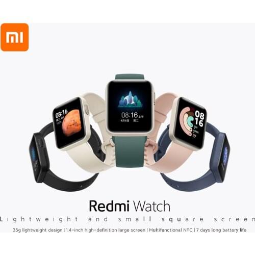 2020 New Xiaomi Redmi Smart Watch Wristband 1.4” HD Color Screen Heart Rate Sleep Monitor 7Sports Modes Waterproof Smartwatch