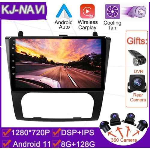 6+128G CARPLAY Android 11 DSP For 2008 2009 2010-2012 Nissan Teana ALTIMA Auto A/C support Mirror link